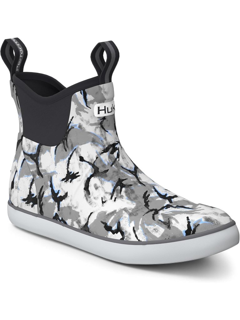 Men's Volcanic Ash High Top Comfortable Wide Toe Fishing Deck Boots